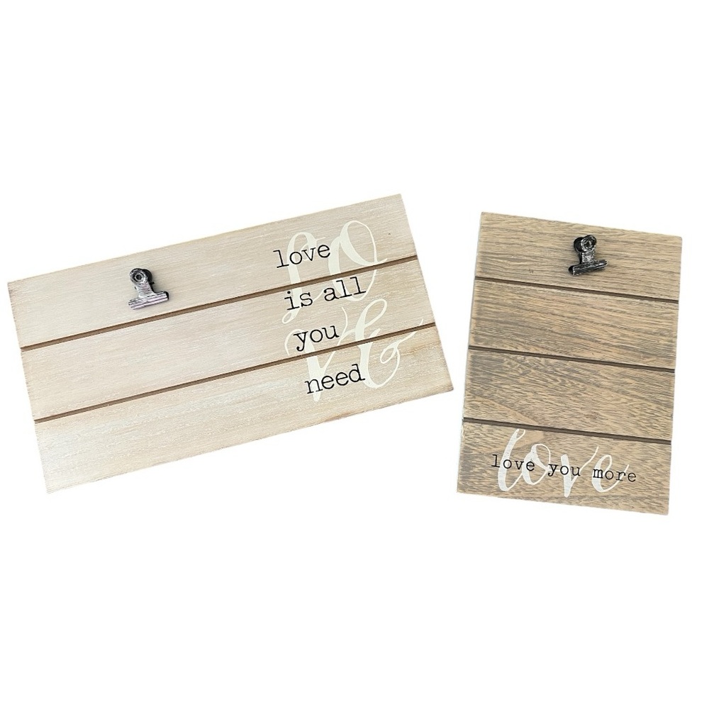Love you more | Farmhouse Photo Clip Frame